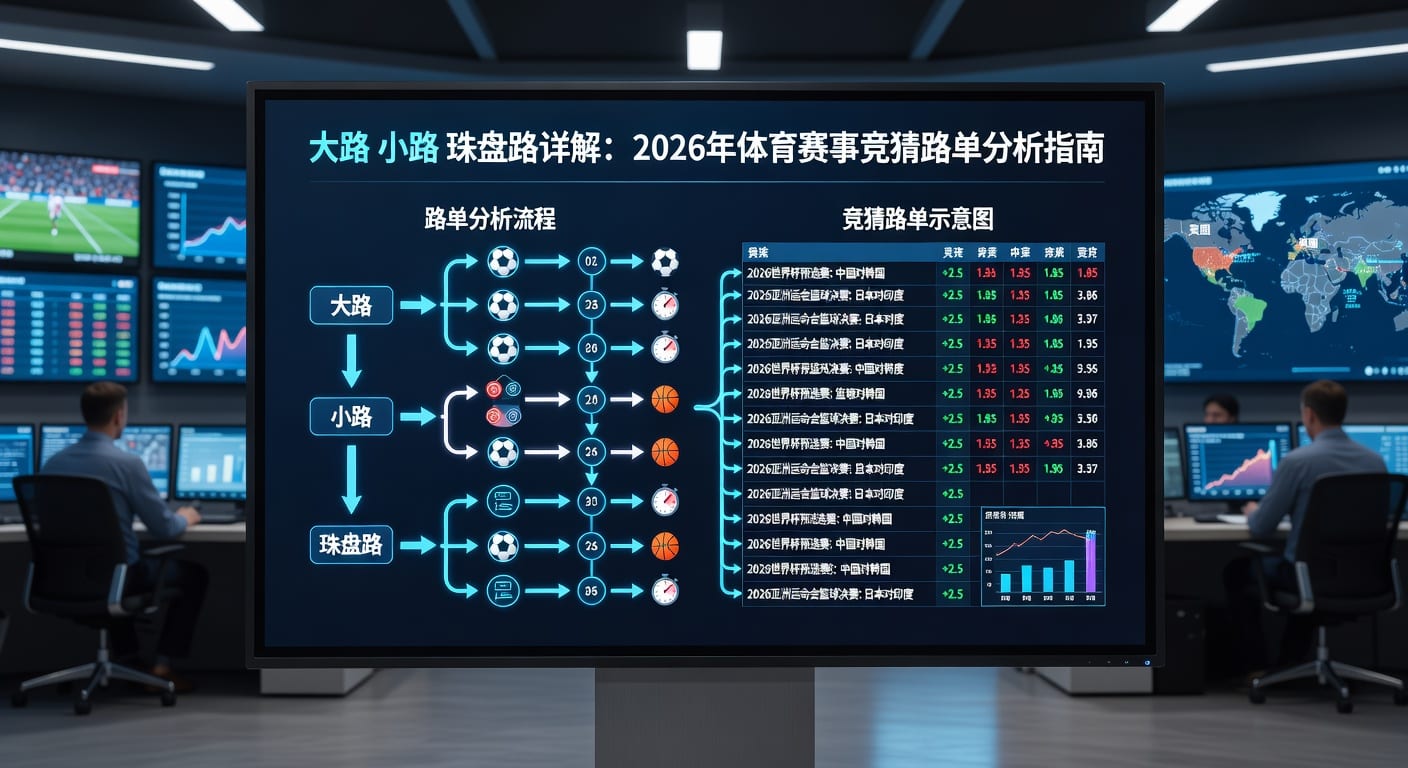 大路小路珠盘路：足球盘口分析实战技巧（2026年世界杯投注）